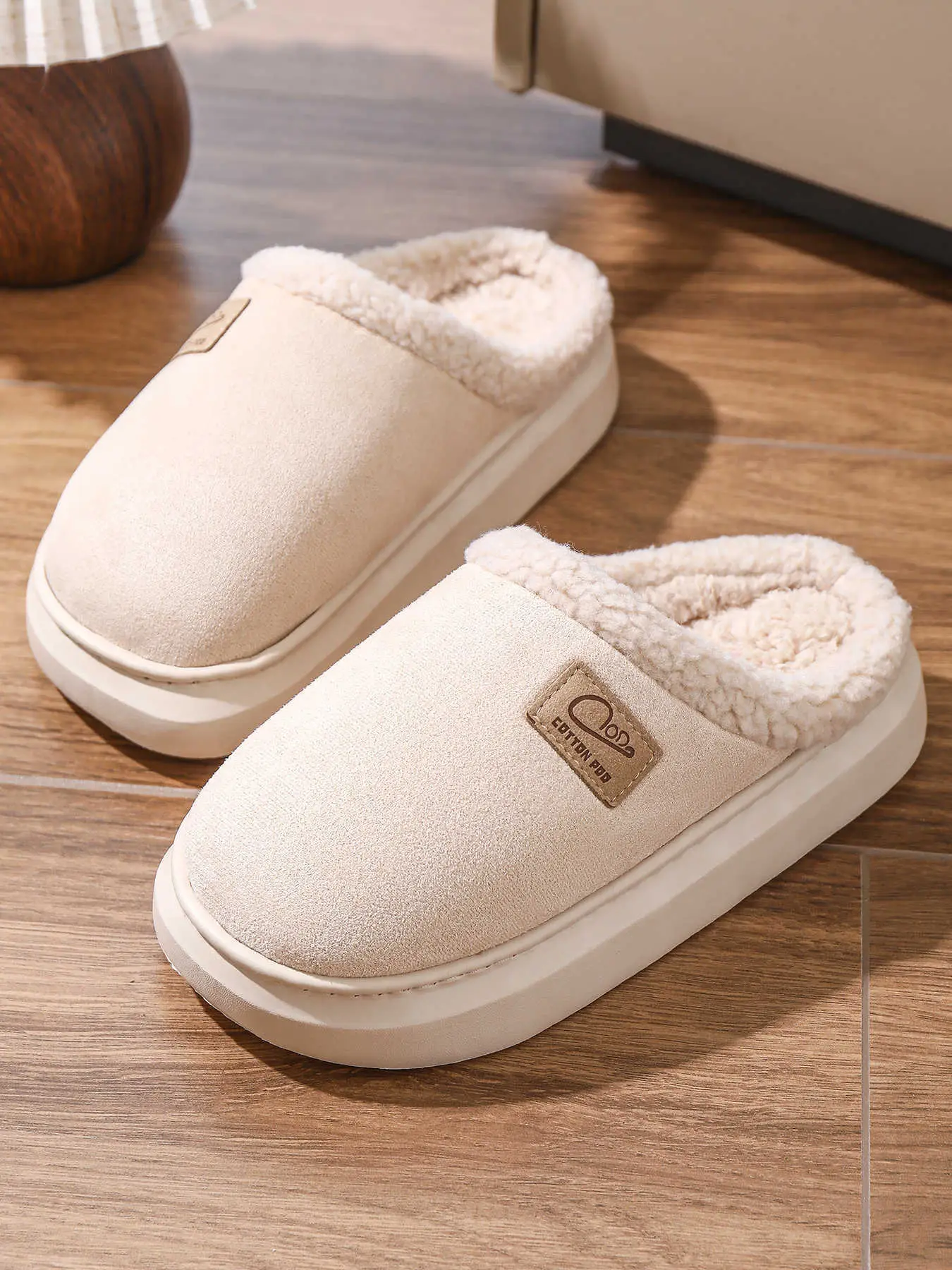 Women Cotton Slippers Warm Winter Indoor Pair — feature 10