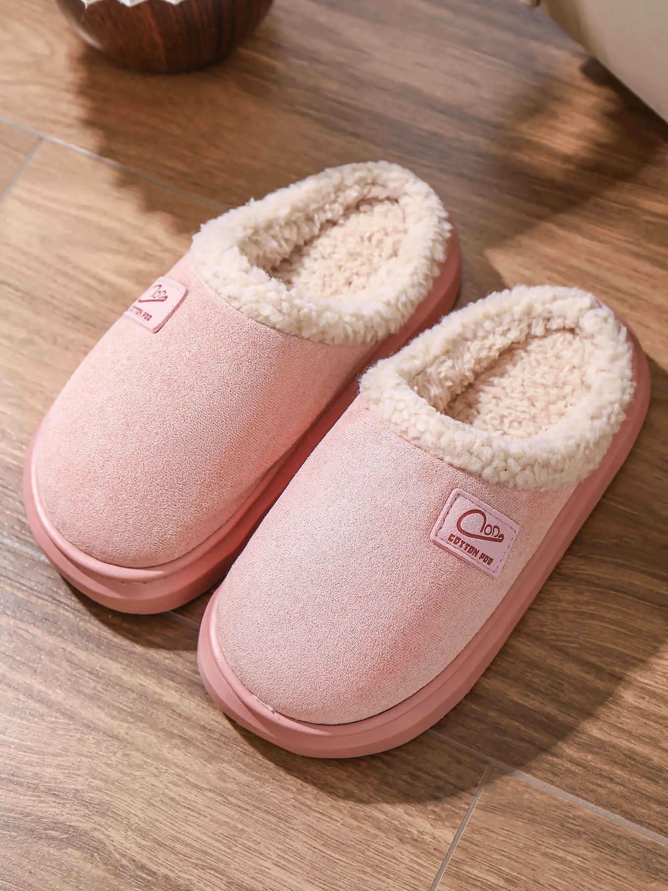 Women Cotton Slippers Warm Winter Indoor Pair — feature 11