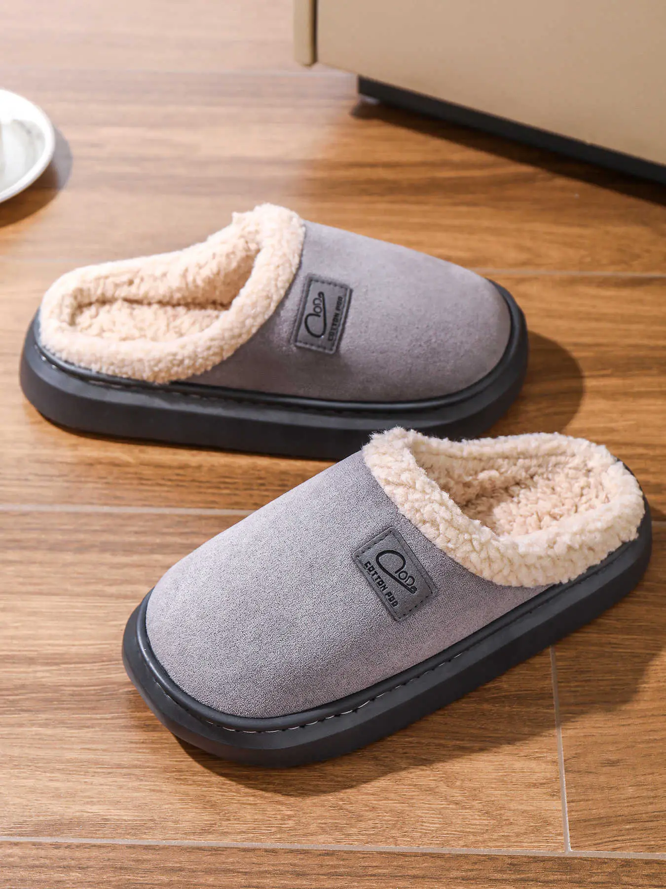 Women Cotton Slippers Warm Winter Indoor Pair — feature 17