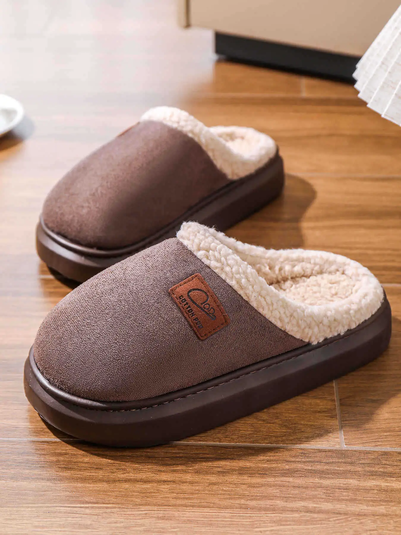 Women Cotton Slippers Warm Winter Indoor Pair — feature 19
