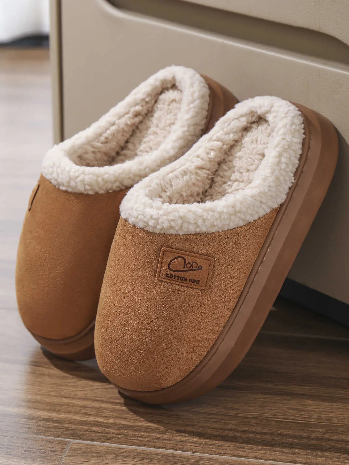 Women Cotton Slippers Warm Winter Indoor Pair — feature 2