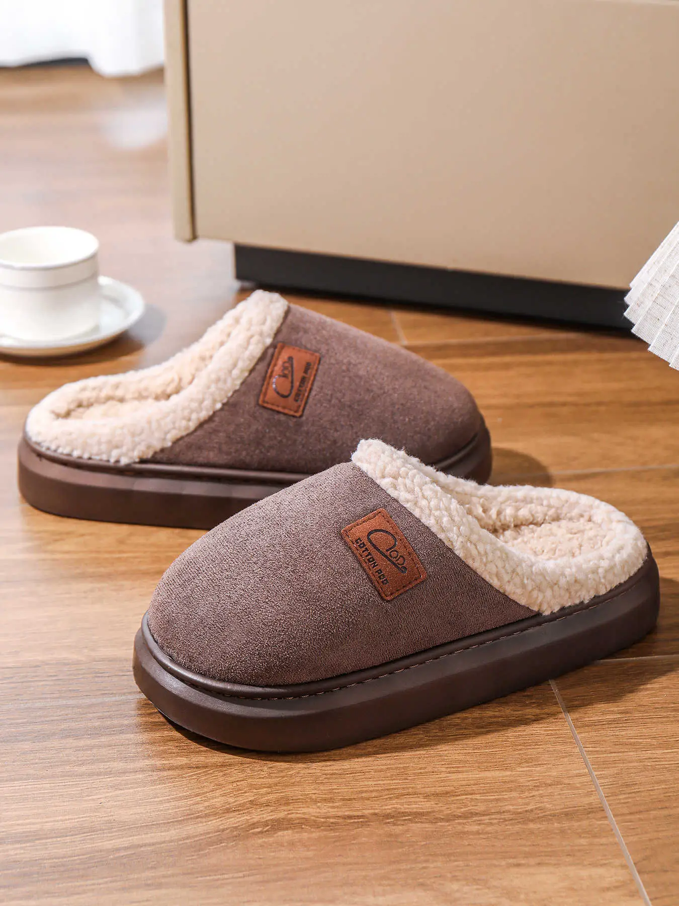 Women Cotton Slippers Warm Winter Indoor Pair — feature 21