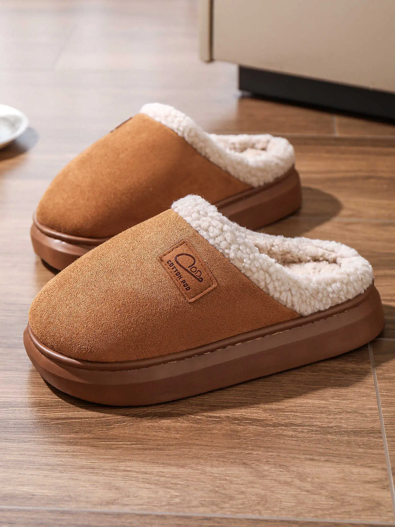 Women Cotton Slippers Warm Winter Indoor Pair — feature 23