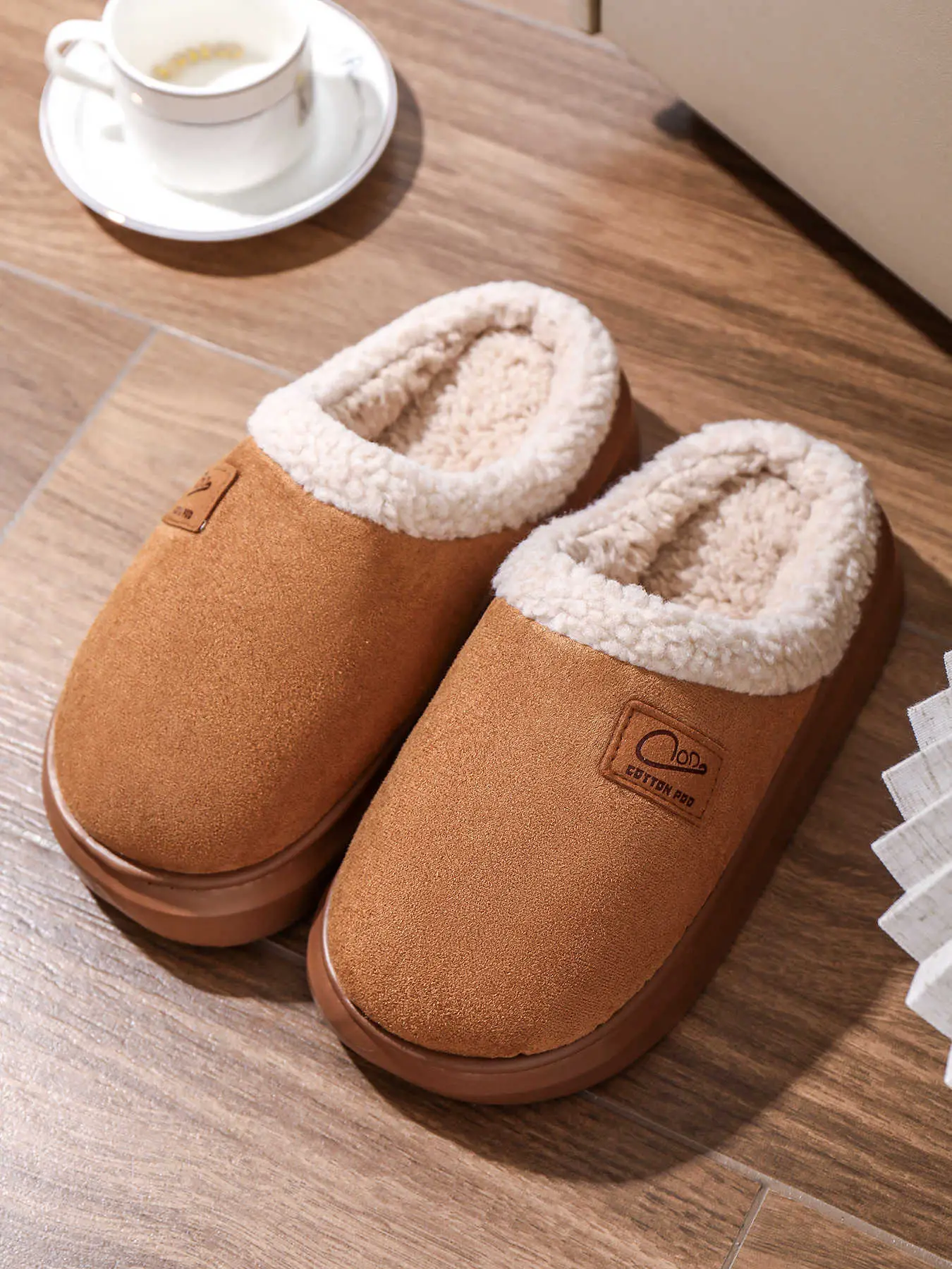 Women Cotton Slippers Warm Winter Indoor Pair — feature 24
