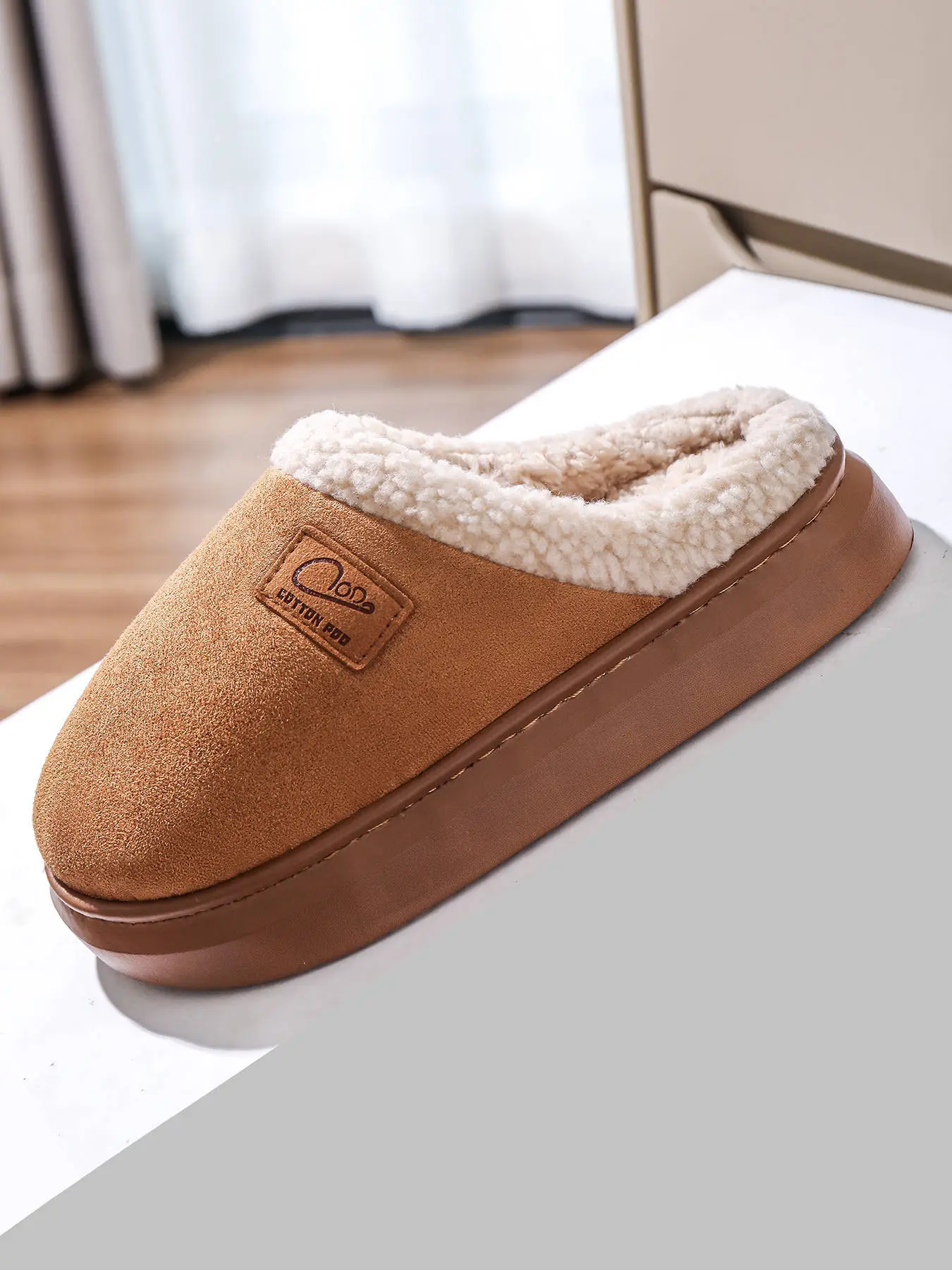 Women Cotton Slippers Warm Winter Indoor Pair — feature 25