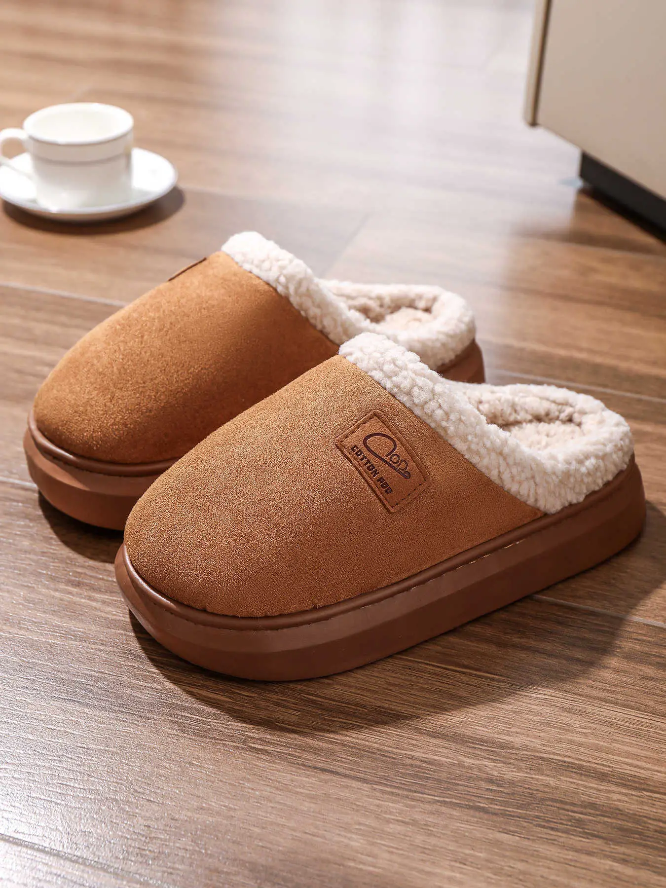 Women Cotton Slippers Warm Winter Indoor Pair — feature 26
