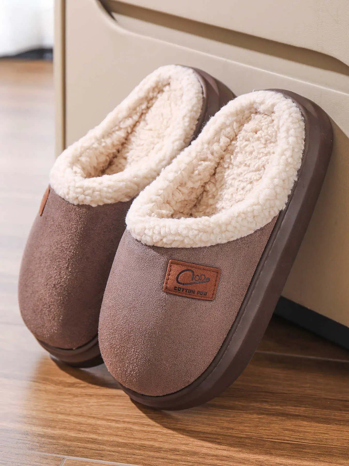 Women Cotton Slippers Warm Winter Indoor Pair — feature 5
