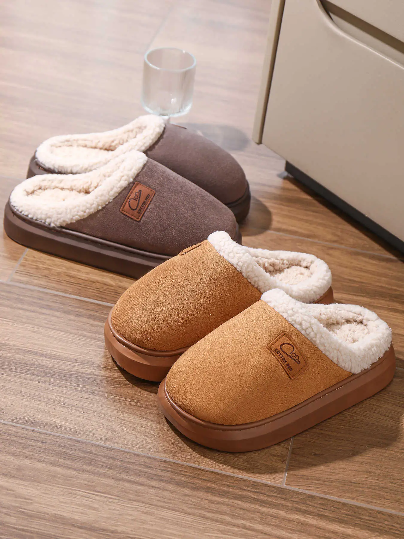 Women Cotton Slippers Warm Winter Indoor Pair — feature 6