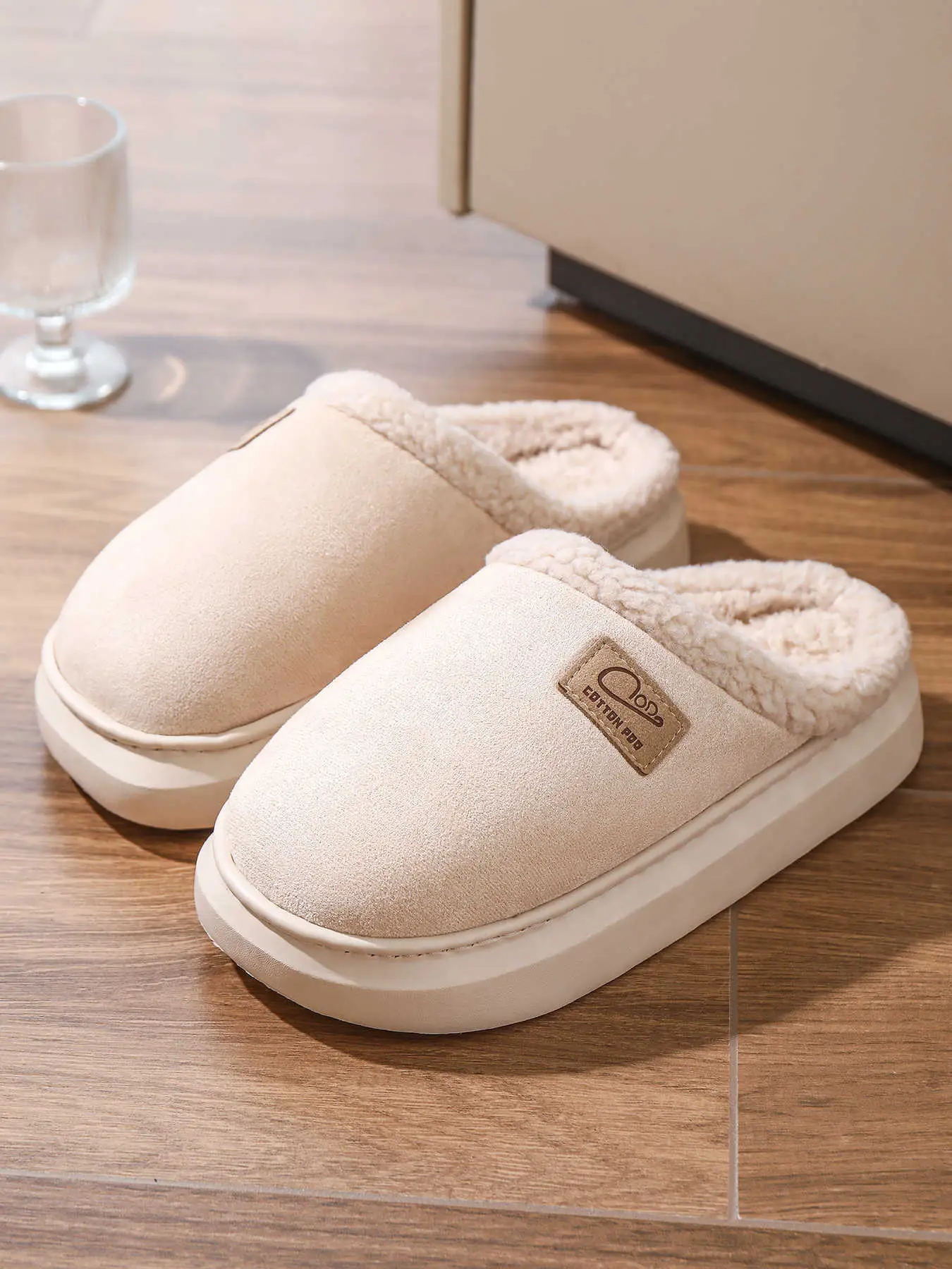 Women Cotton Slippers Warm Winter Indoor Pair — feature 7