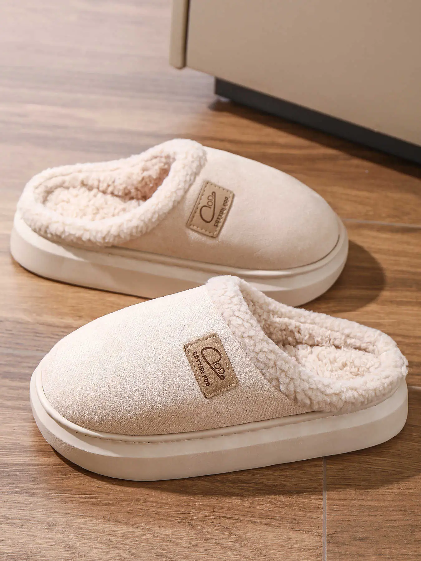 Women Cotton Slippers Warm Winter Indoor Pair — feature 8