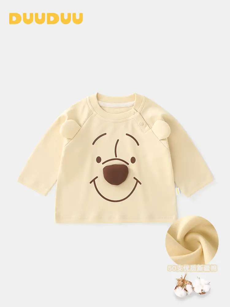 Duuduu Pink Long Sleeve Baby Shirt for Girls - Image 3