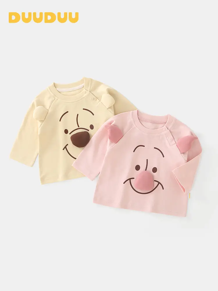 Duuduu Pink Long Sleeve Baby Shirt for Girls - Image 5