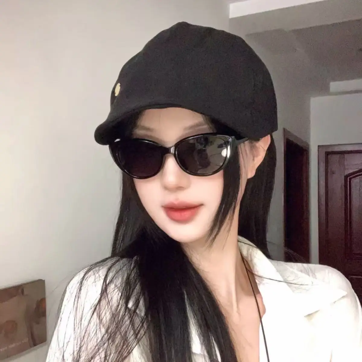 Japanese Style Black Cap for Women Sun Protective Thin Breathable - Image 5