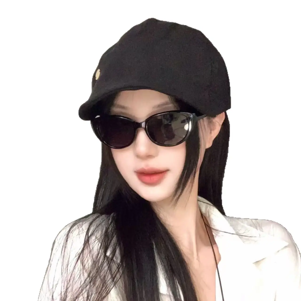 Japanese Style Black Cap for Women Sun Protective Thin Breathable - Image 7