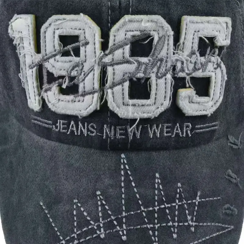 Men 1985 Embroidered Baseball Cap Washed Cotton - Image 7