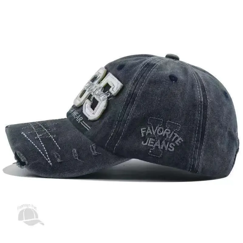 Men 1985 Embroidered Baseball Cap Washed Cotton — feature 4