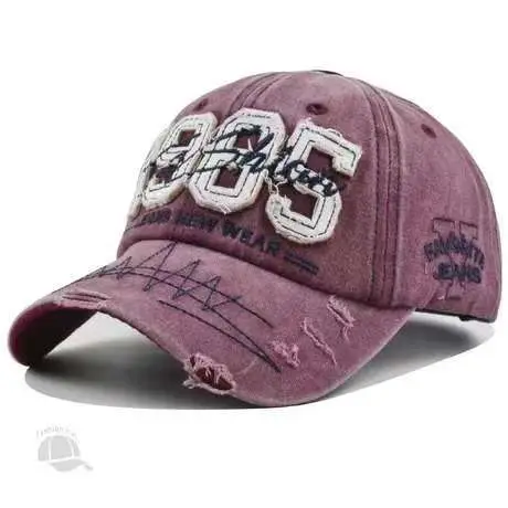 Men 1985 Embroidered Baseball Cap Washed Cotton - Image 3