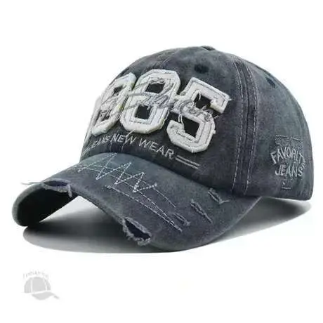 Men 1985 Embroidered Baseball Cap Washed Cotton - Image 4