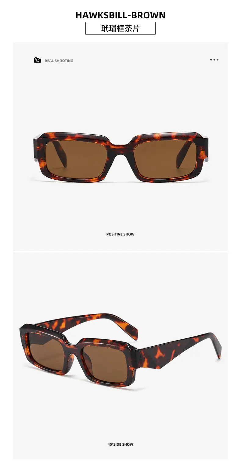 Black Square Frame Sunglasses Black Black — feature 16