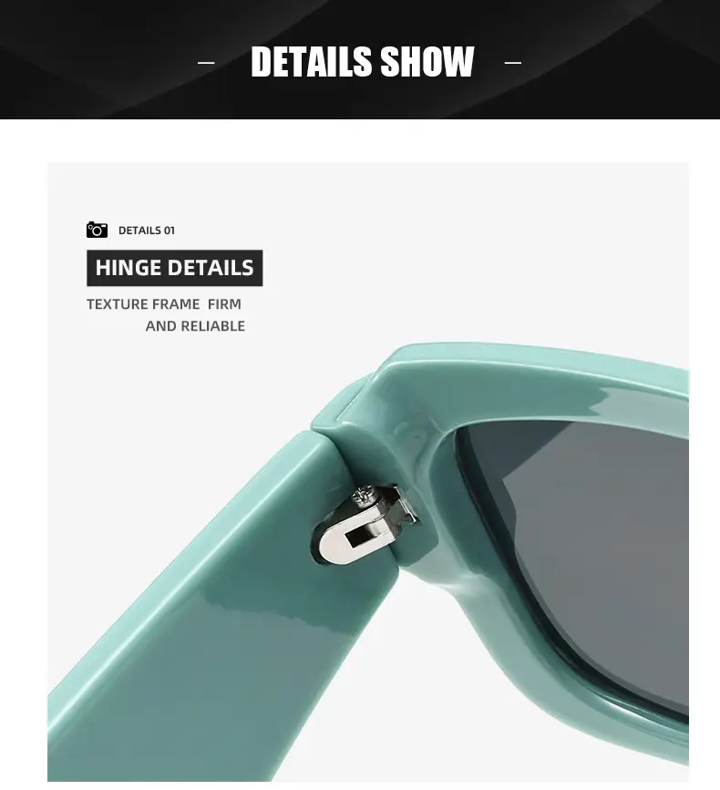 Black Square Frame Sunglasses Black Black — feature 22