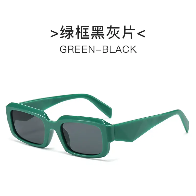 Black Square Frame Sunglasses Black Black - Image 5
