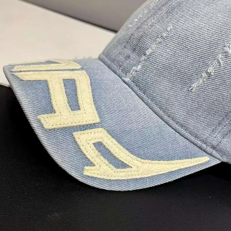 Women Distressed Denim Baseball Cap Spring Autumn Casual — feature 10