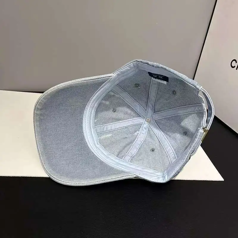 Women Distressed Denim Baseball Cap Spring Autumn Casual — feature 12