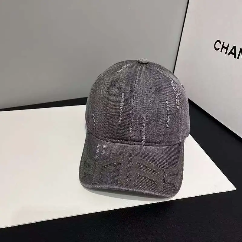 Women Distressed Denim Baseball Cap Spring Autumn Casual — feature 6