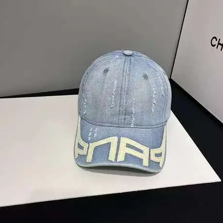 Women Distressed Denim Baseball Cap Spring Autumn Casual - Image 4