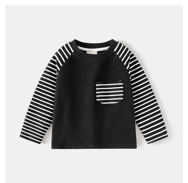 Children's Black Striped Long Sleeve T-Shirt 2025 — feature 10