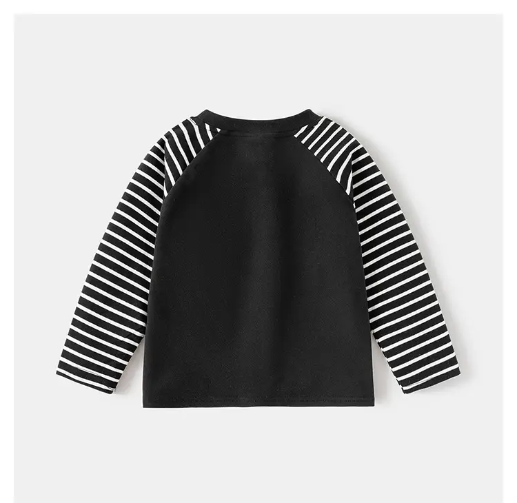 Children's Black Striped Long Sleeve T-Shirt 2025 — feature 11