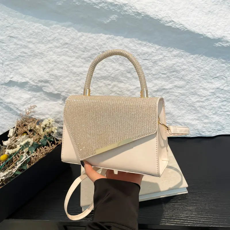 2025 Sparkly Silver Shoulder Crossbody Bag