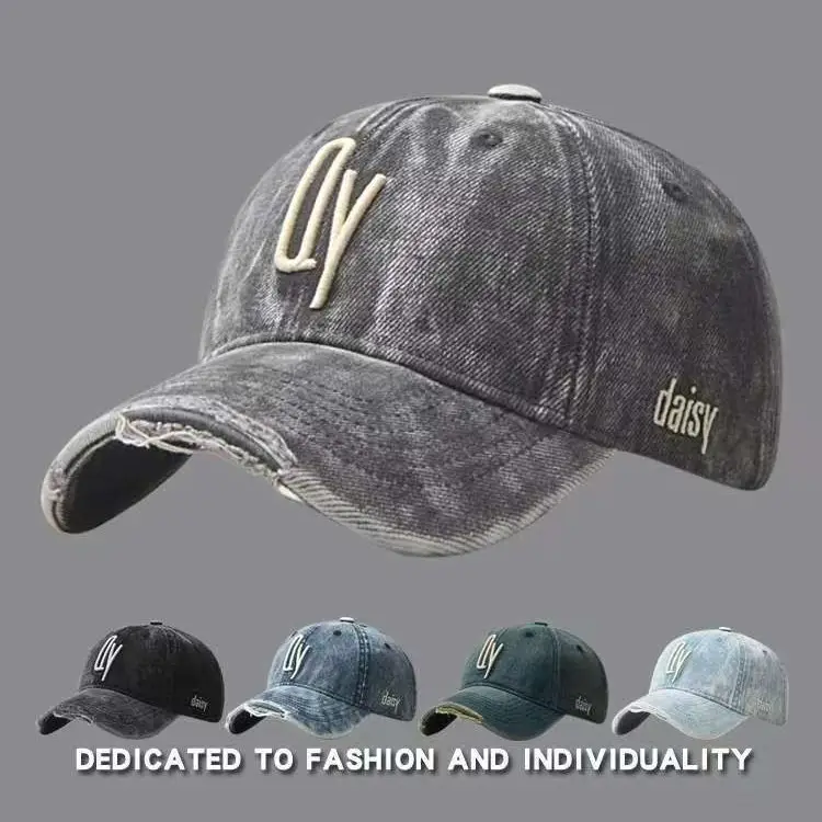 Soft Denim Baseball Caps Wash Retro Face Show - Image 12