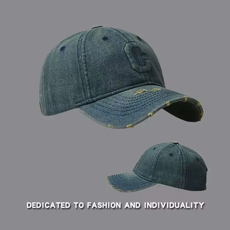 Soft Denim Baseball Caps Wash Retro Face Show — feature 12