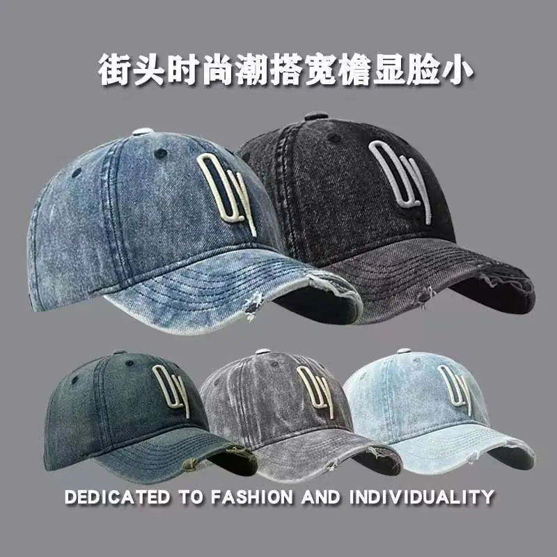 Soft Denim Baseball Caps Wash Retro Face Show — feature 14