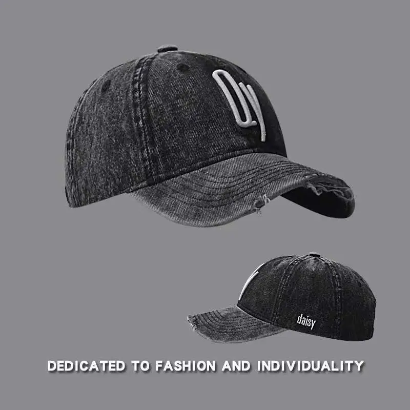 Soft Denim Baseball Caps Wash Retro Face Show — feature 22
