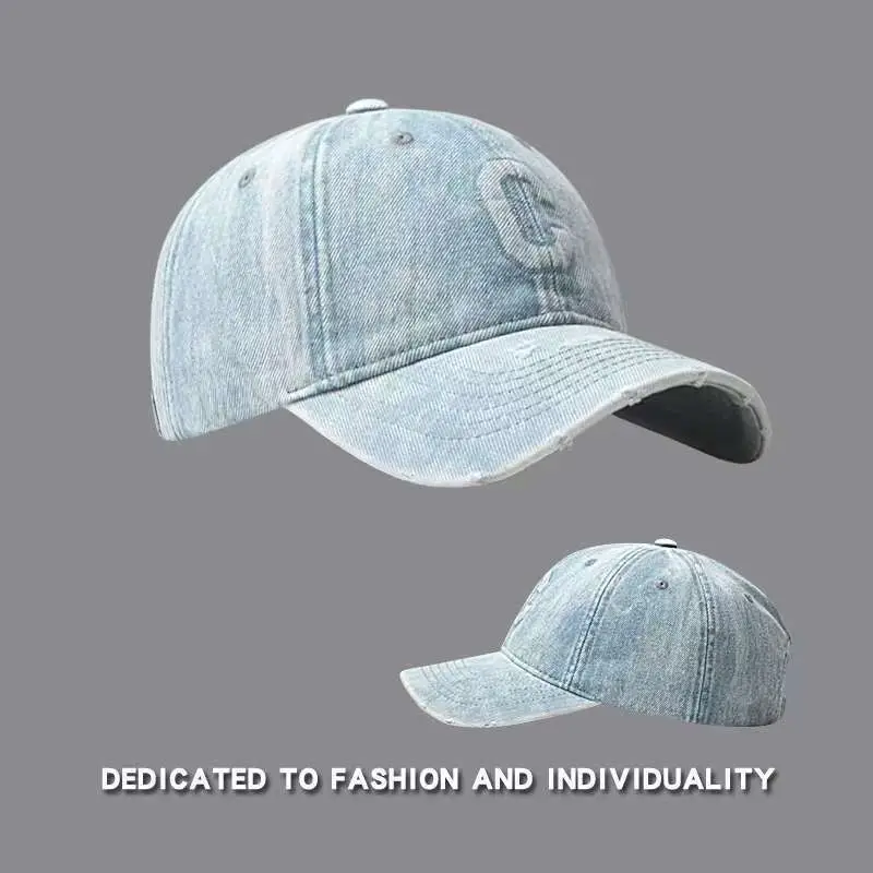 Soft Denim Baseball Caps Wash Retro Face Show — feature 6