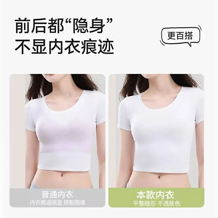 Strapless Invisible Seamless Anti-Slip Push-Up Bra for Women with Small Bust, Anti-Exposure Bandeau Bra with Beautiful Back Design