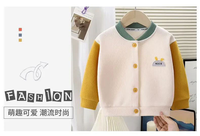 New Children's Cardigans, Stylish Knitwear for Girls, Baseball Jackets for Boys, Spring and Autumn Baby Fashion Outerwear, Wholesale — feature 11