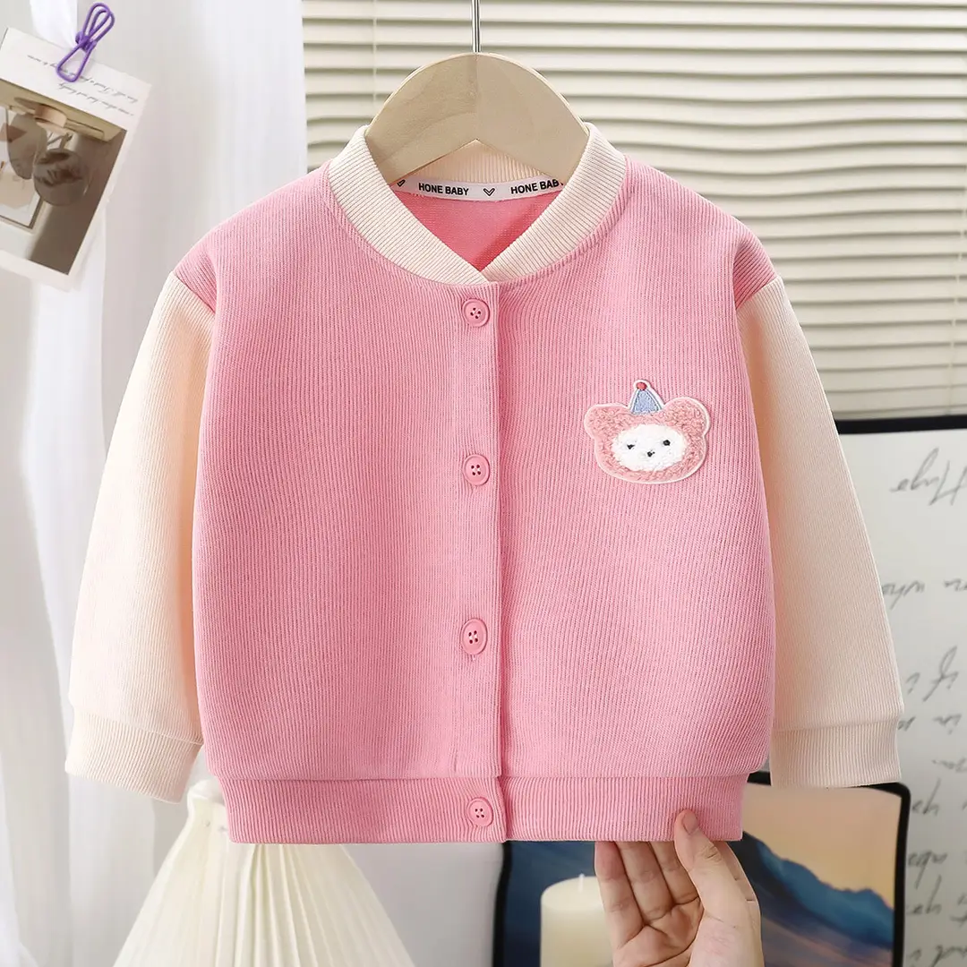 New Children's Cardigans, Stylish Knitwear for Girls, Baseball Jackets for Boys, Spring and Autumn Baby Fashion Outerwear, Wholesale