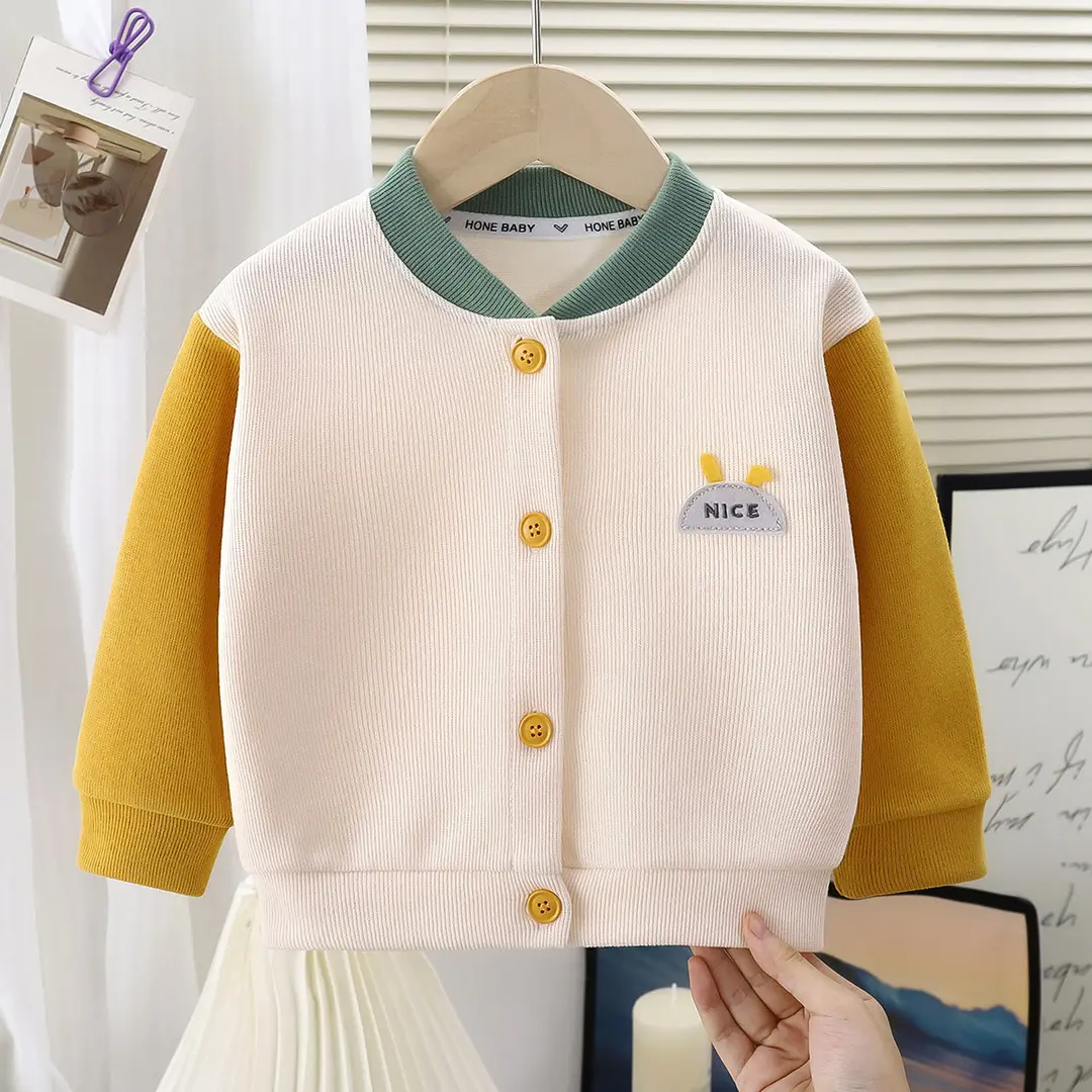 New Children's Cardigans, Stylish Knitwear for Girls, Baseball Jackets for Boys, Spring and Autumn Baby Fashion Outerwear, Wholesale