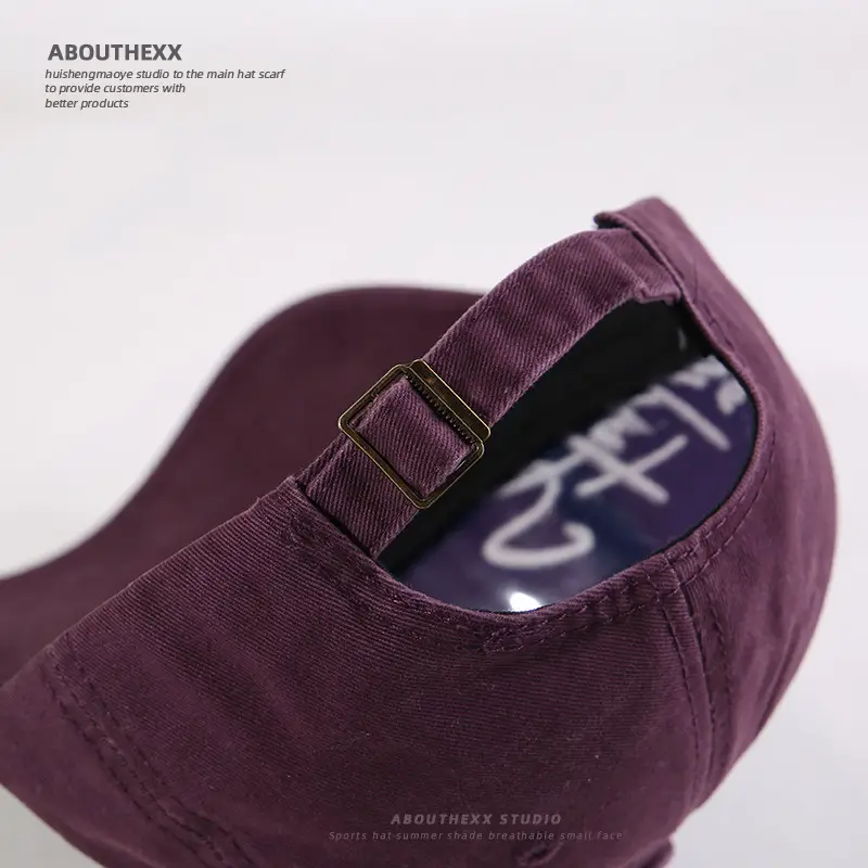Women Washed Letter Embroidery Cap Black 2025 - Image 10
