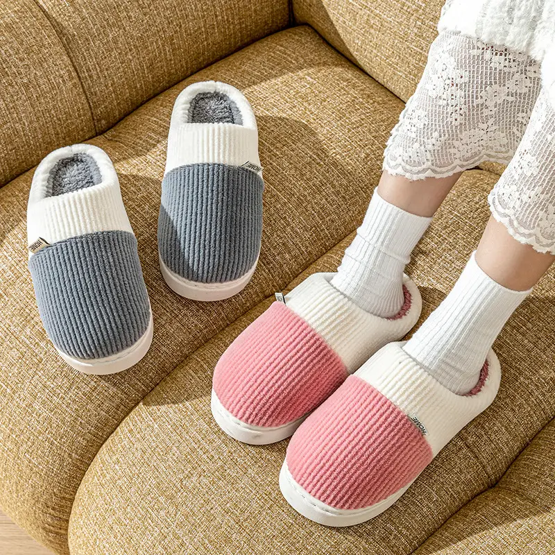2025 Winter Cotton Slippers Women Men Warm Plush - Image 10