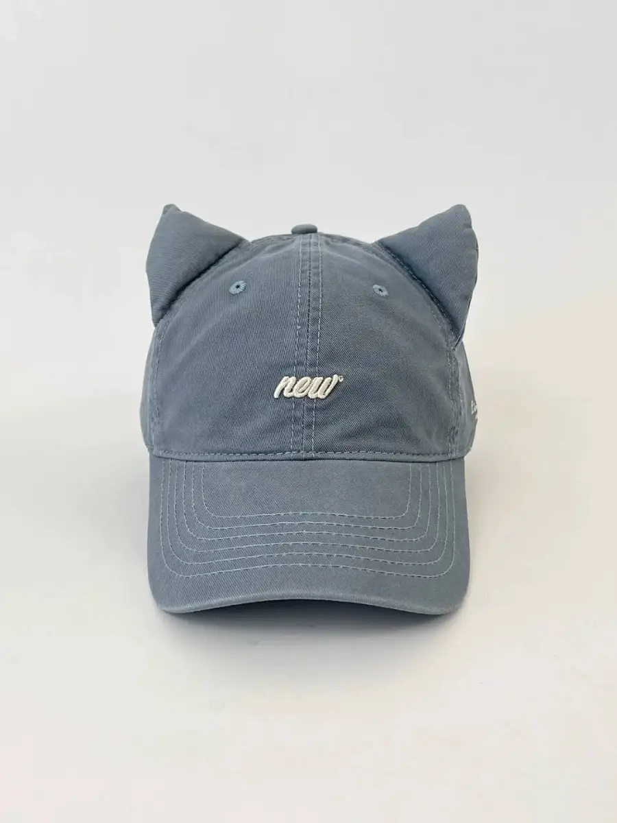 Maroon Cat Ear Baseball Cap for Women Summer — feature 19