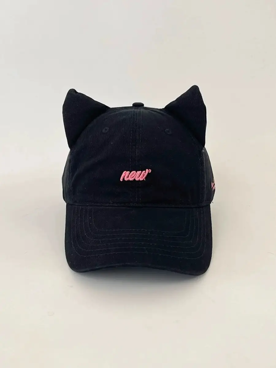 Maroon Cat Ear Baseball Cap for Women Summer — feature 20
