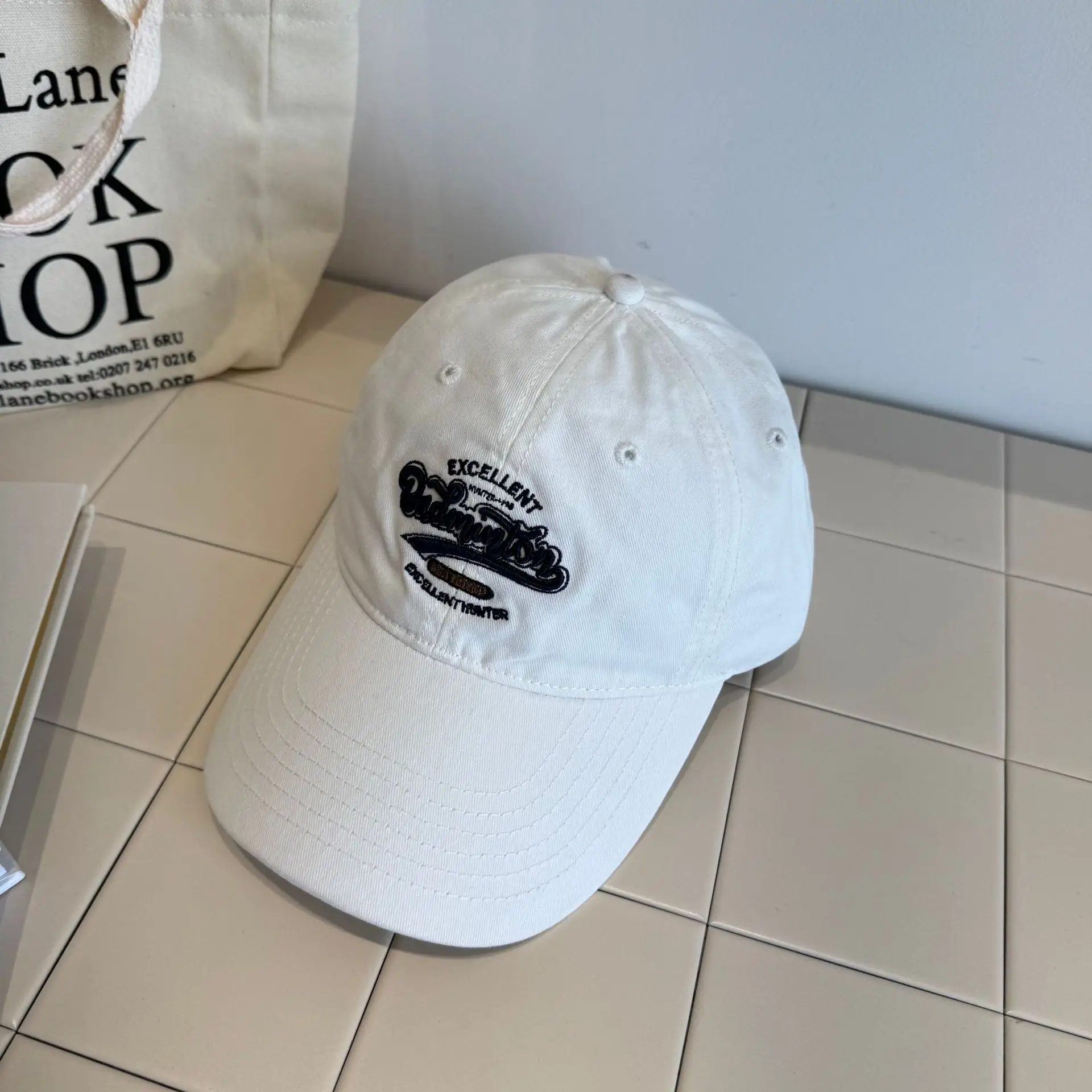Women Baseball Caps with Letter Embroidery Pink & Purple - Image 6