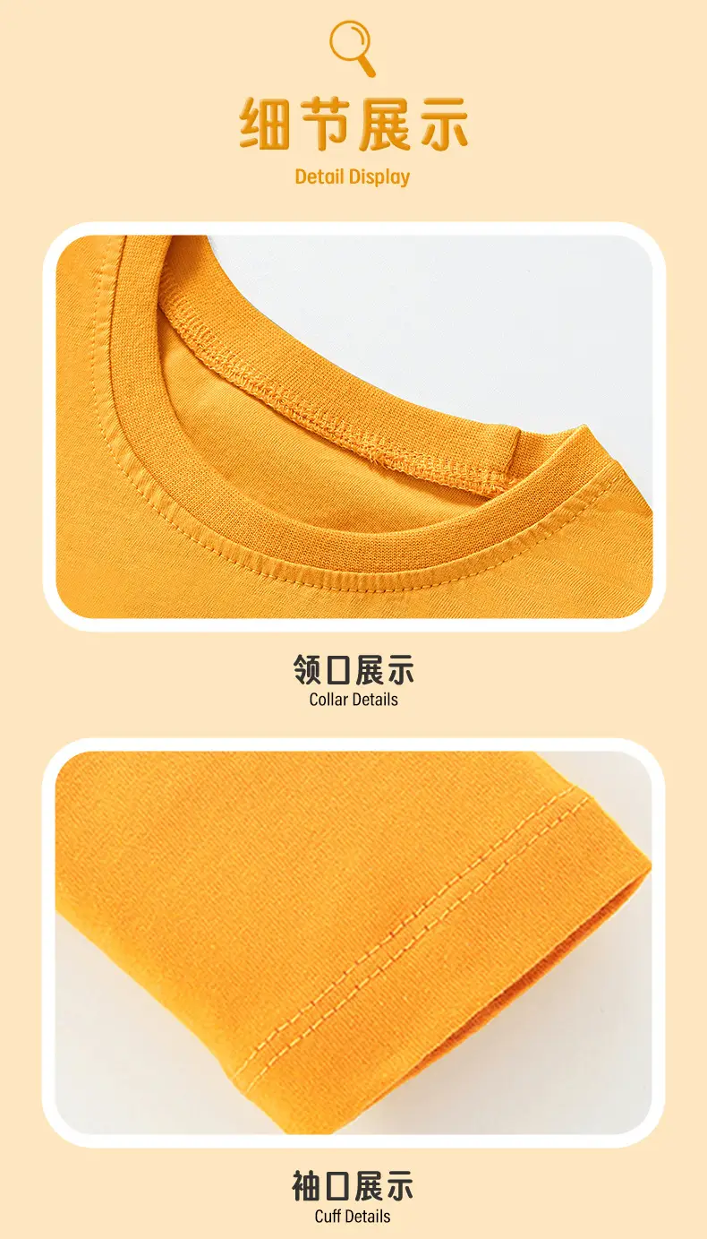 Orange Cotton T-Shirt for Boys Long Sleeve Racing Print — feature 9