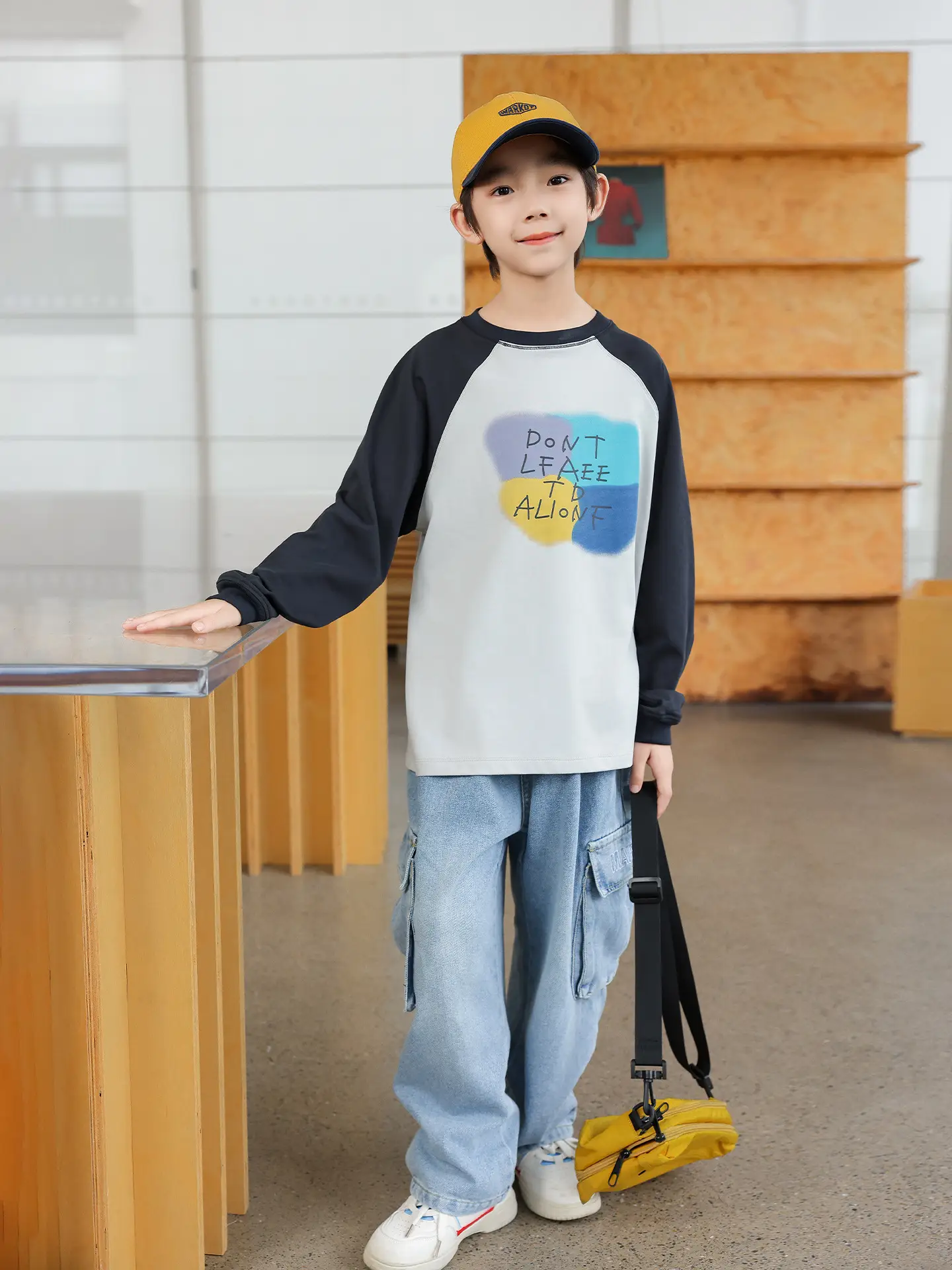 Panda Yuan Yuan Boys Raglan Sleeve T-Shirt 2025 - Image 3