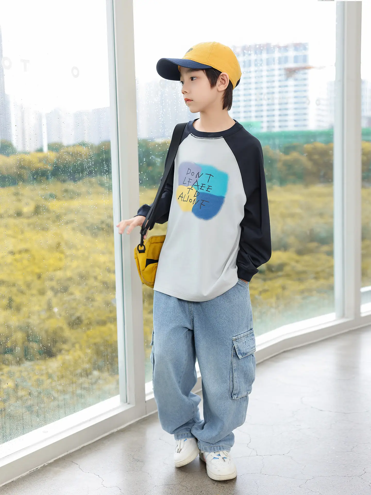Panda Yuan Yuan Boys Raglan Sleeve T-Shirt 2025 - Image 4