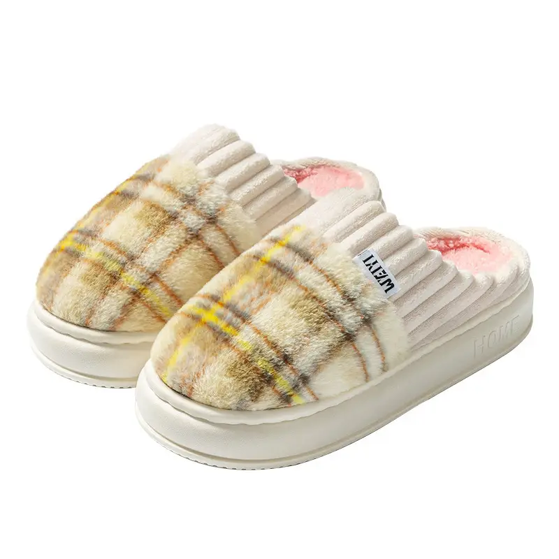 Women's Plush Cotton Slippers, Thickened and Durable, Non-Slip, Home Couple Warm Maternity Cotton Slippers for Women, Winter - Image 15